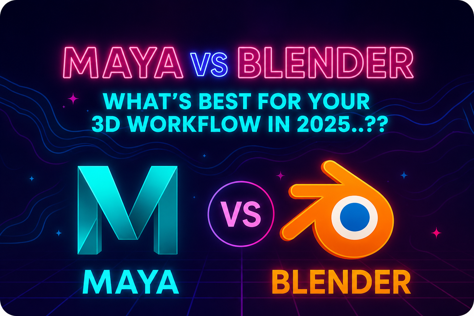 Maya vs Blender : What’s Best for Your 3D Workflow in 2025..??