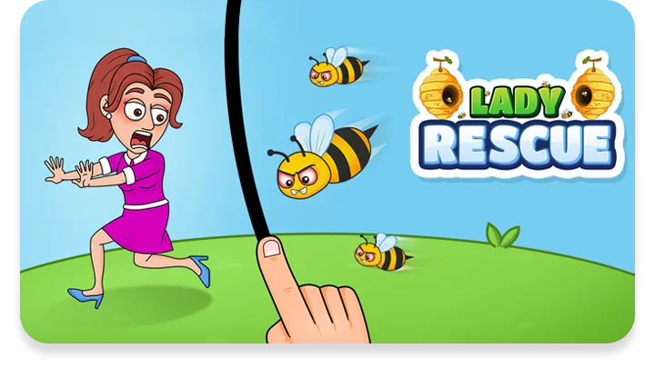 Lady Rescue: Draw to Save