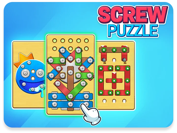 Screw Puzzle: Nut & Bolt